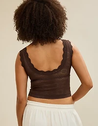 Show Off Lace Plunge Bra Top