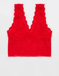 Show Off Lace Plunge Bra Top