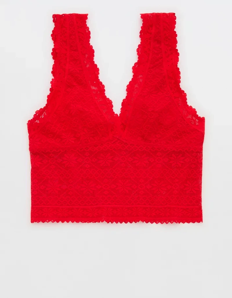 Show Off Lace Plunge Bra Top