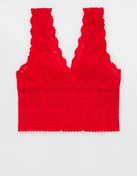 Show Off Lace Plunge Bra Top