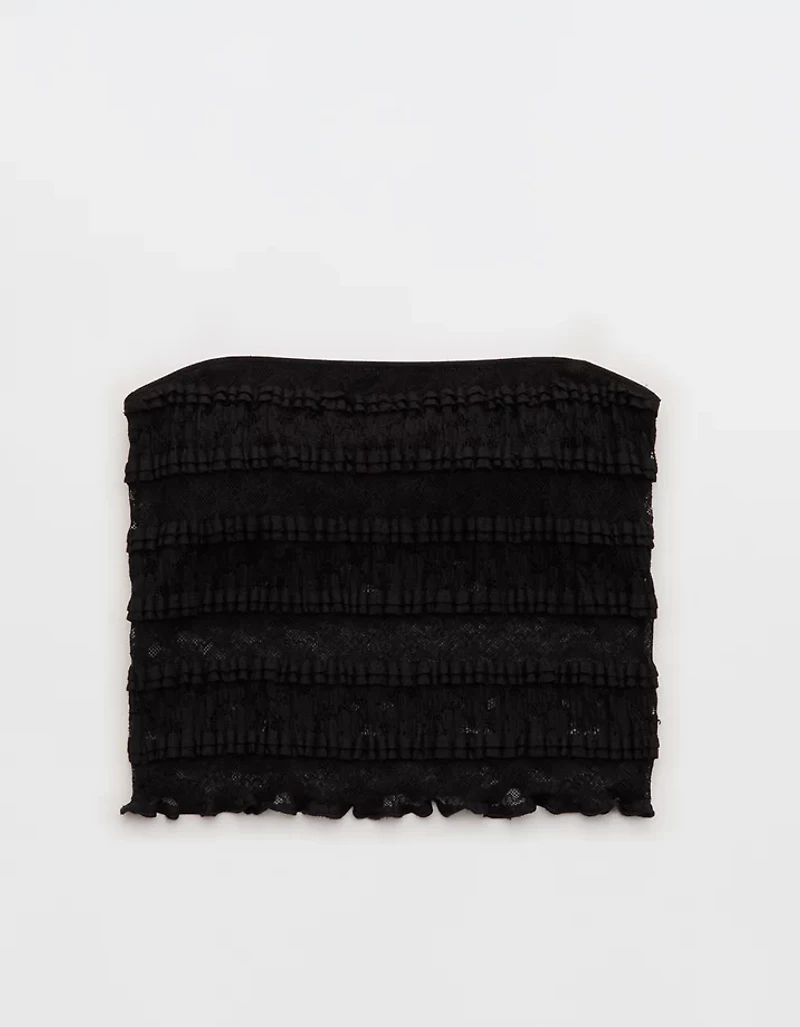 Show Off Festival Lace Ruffle Tank Top