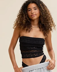 Show Off Festival Lace Ruffle Tank Top