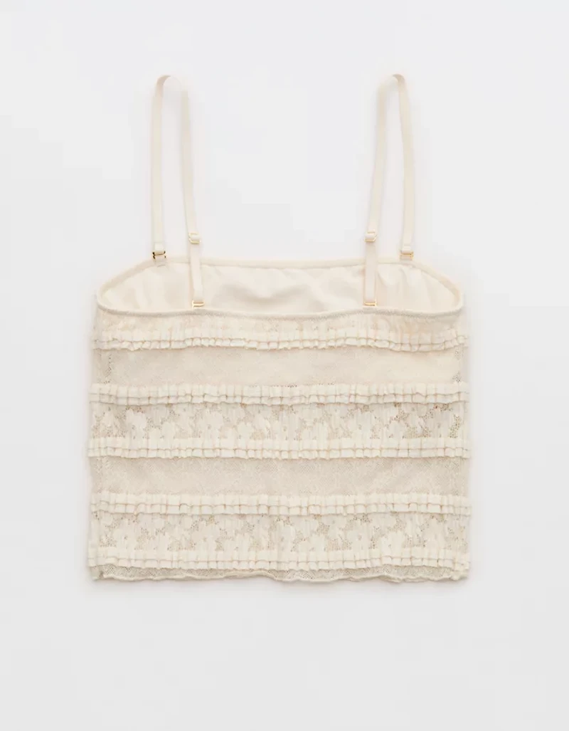 Show Off Festival Lace Ruffle Tank Top