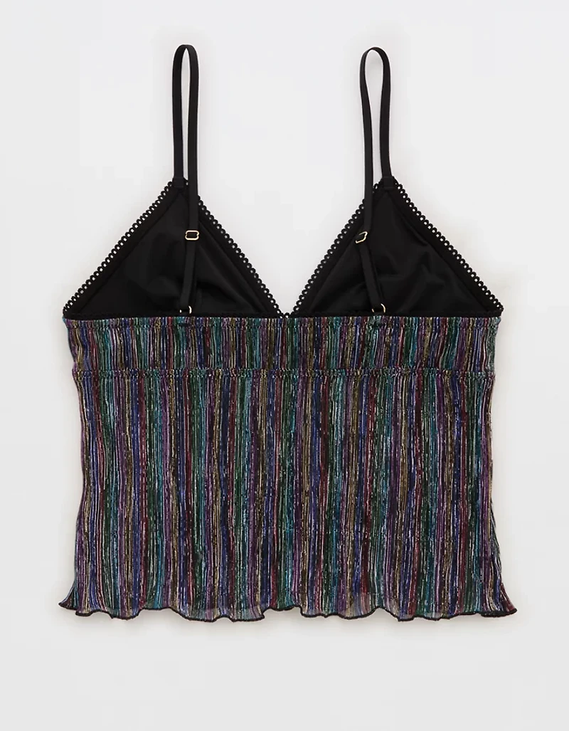 Show Off Pride Lurex Mesh Bra Top