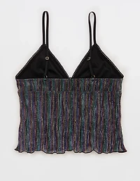 Show Off Pride Lurex Mesh Bra Top
