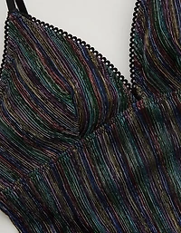Show Off Pride Lurex Mesh Bra Top