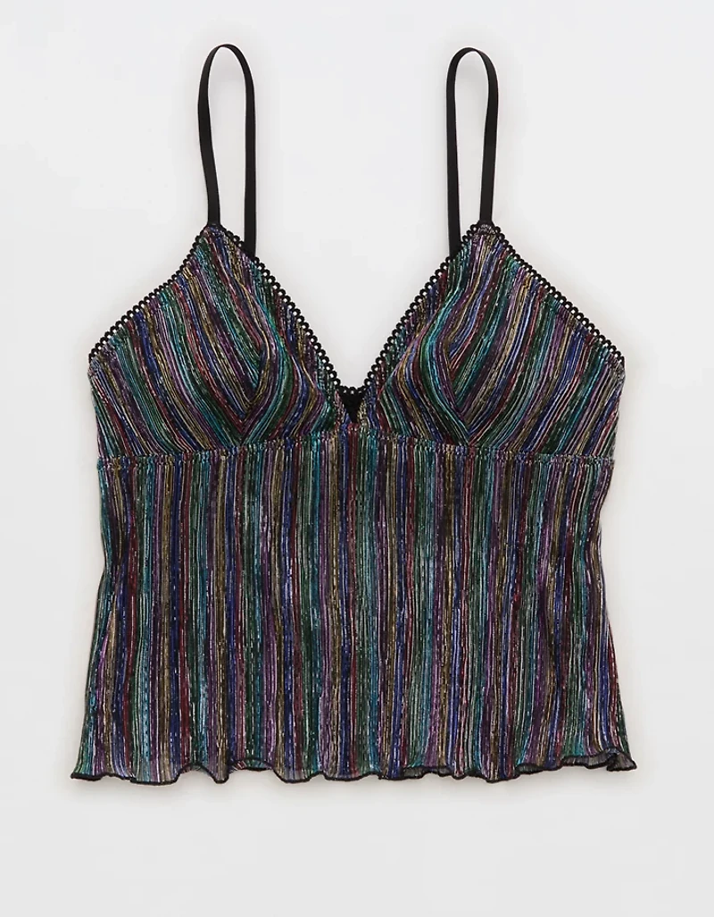 Show Off Pride Lurex Mesh Bra Top