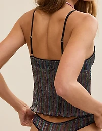 Show Off Pride Lurex Mesh Bra Top