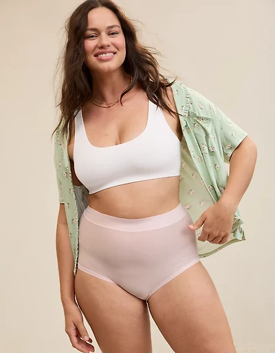 SMOOTHEZ Cotton Blend Scoop Bralette