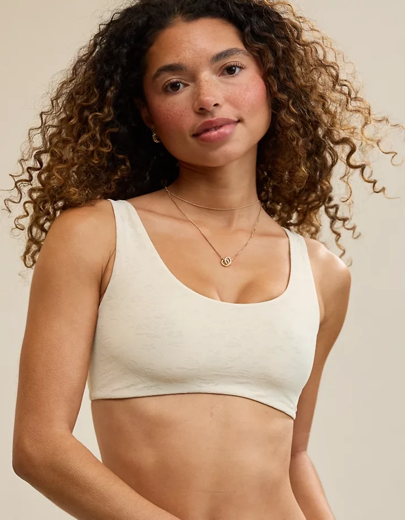 SMOOTHEZ Everyday Jacquard Scoop Bralette