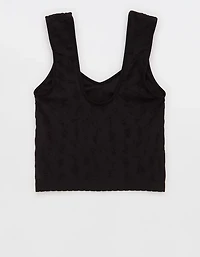 Superchill Seamless Floral Jacquard Bra Top