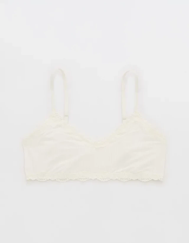 OVERSLEPT By Aerie Modal Lace Trim Bralette