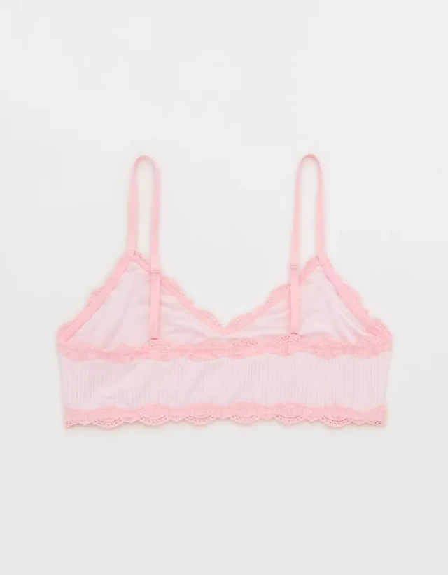 OVERSLEPT By Aerie Modal Lace Trim Bralette