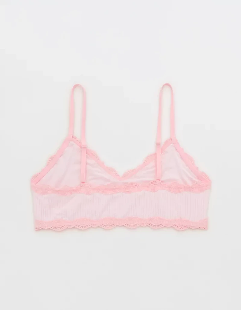OVERSLEPT By Aerie Modal Lace Trim Bralette