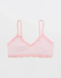 OVERSLEPT By Aerie Modal Lace Trim Bralette