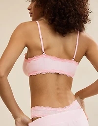 OVERSLEPT By Aerie Modal Lace Trim Bralette