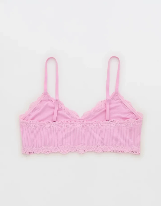 OVERSLEPT By Aerie Modal Lace Trim Bralette