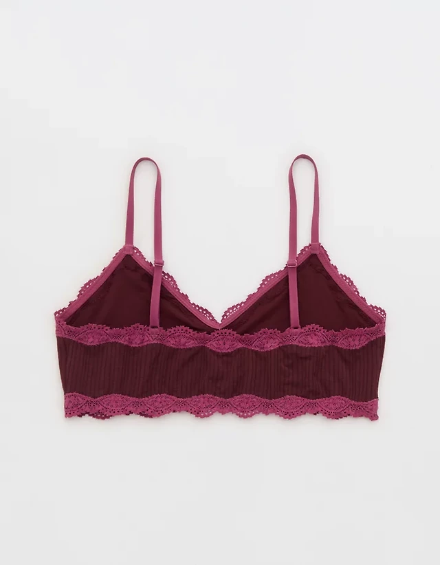 OVERSLEPT By Aerie Modal Lace Trim Bralette