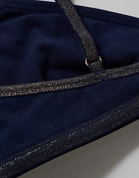 Superchill Shine Pointelle Triangle Bralette