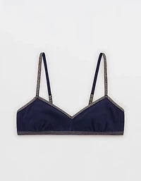 Superchill Shine Pointelle Triangle Bralette