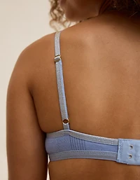 Superchill Shine Pointelle Triangle Bralette