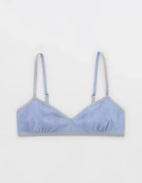 Superchill Shine Pointelle Triangle Bralette