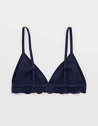 Superchill Cotton Lace Trim Bralette