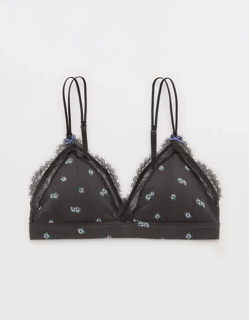 Superchill Pointelle Padded Triangle Bralette