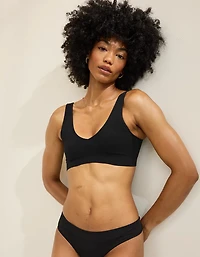 Superchill Cotton Seamless Plunge Bralette