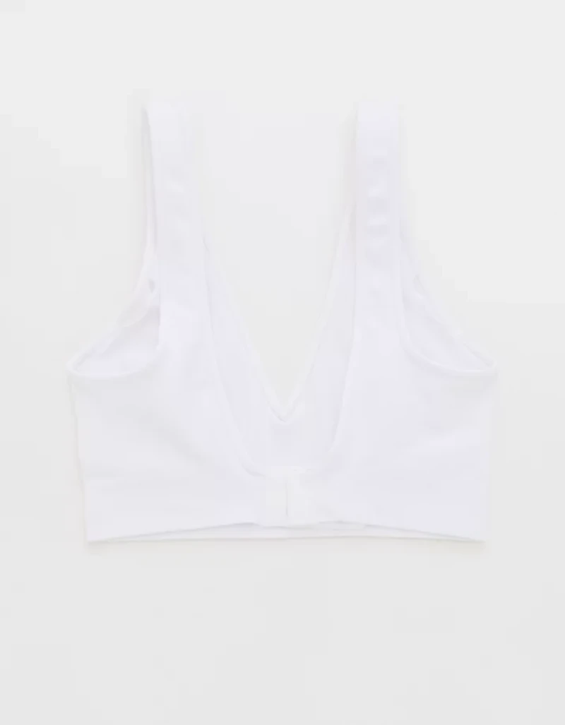Superchill Cotton Seamless Plunge Bralette