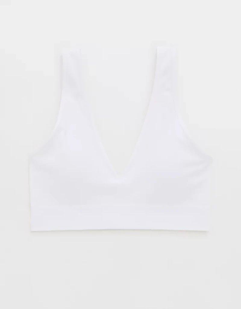 Superchill Cotton Seamless Plunge Bralette