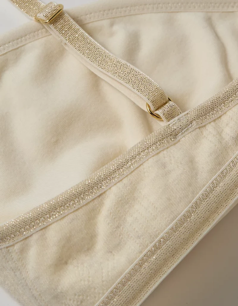 Superchill Shine Pointelle Triangle Bralette