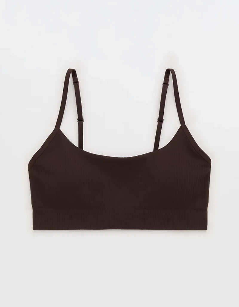 Superchill Seamless Rib Padded Scoop Bralette