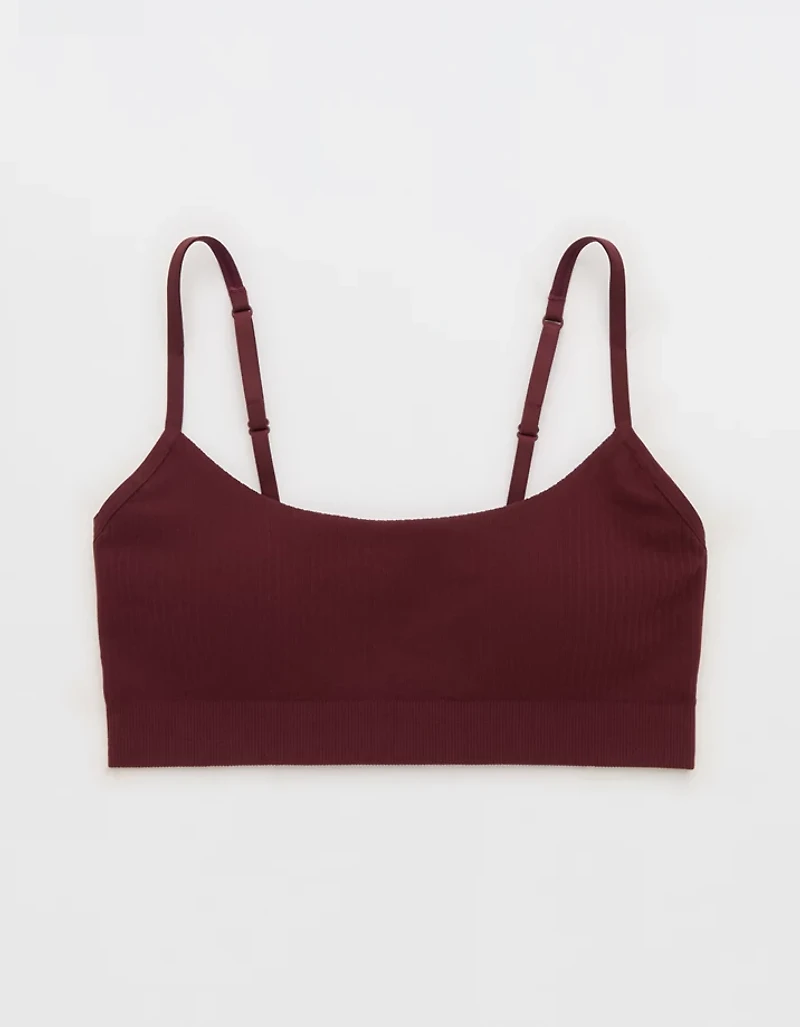Superchill Seamless Rib Padded Scoop Bralette