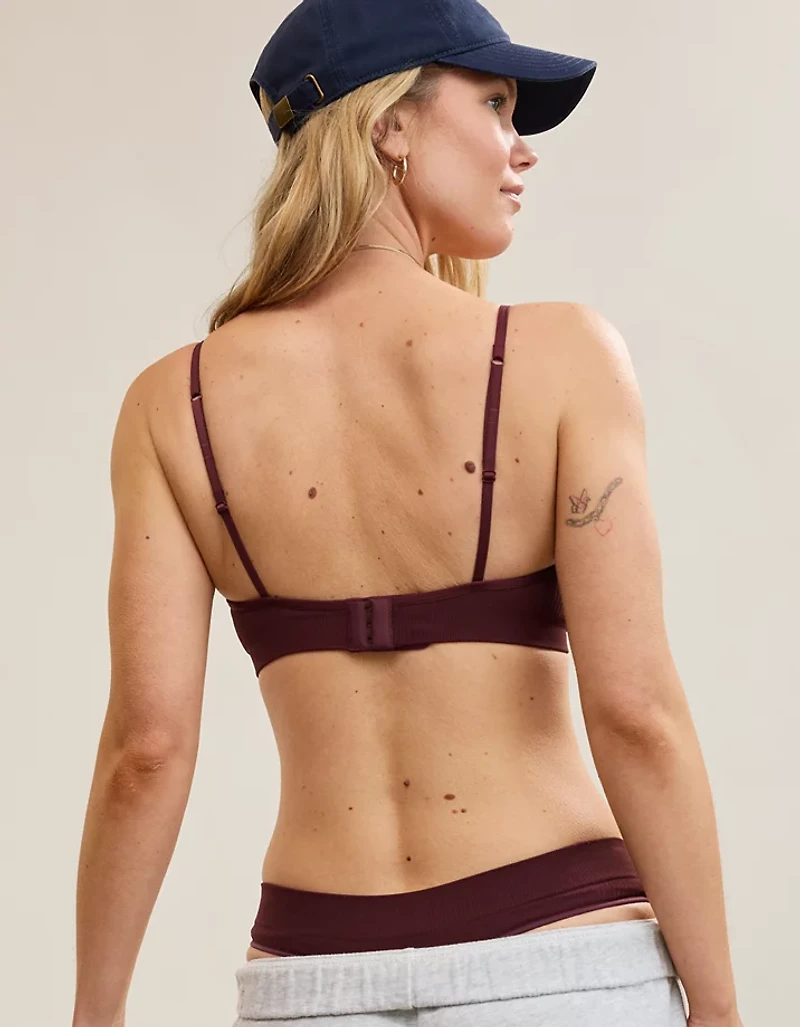 Superchill Seamless Rib Padded Scoop Bralette