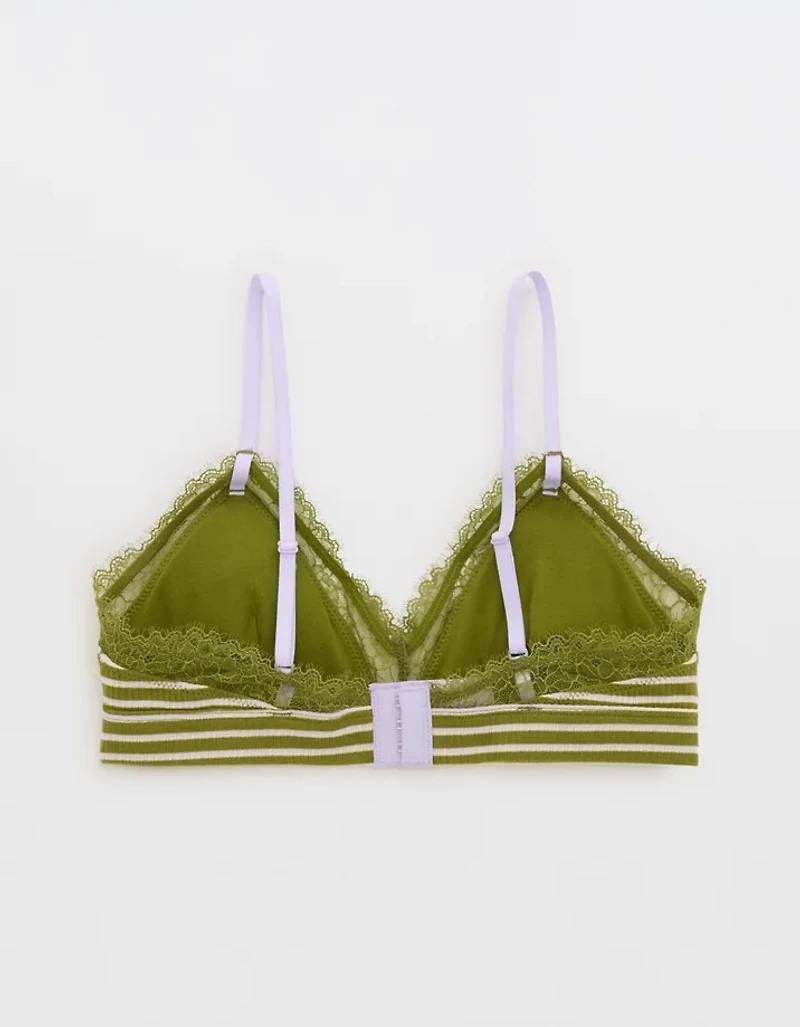 Superchill Cotton Rib Padded Triangle Bralette