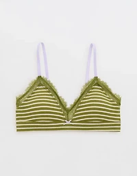 Superchill Cotton Rib Padded Triangle Bralette