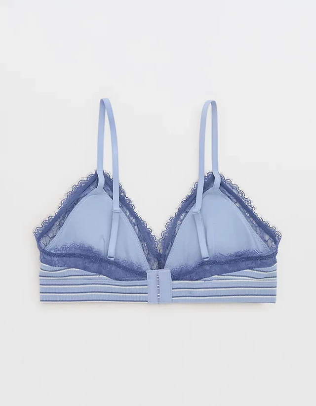 Superchill Cotton Rib Padded Triangle Bralette