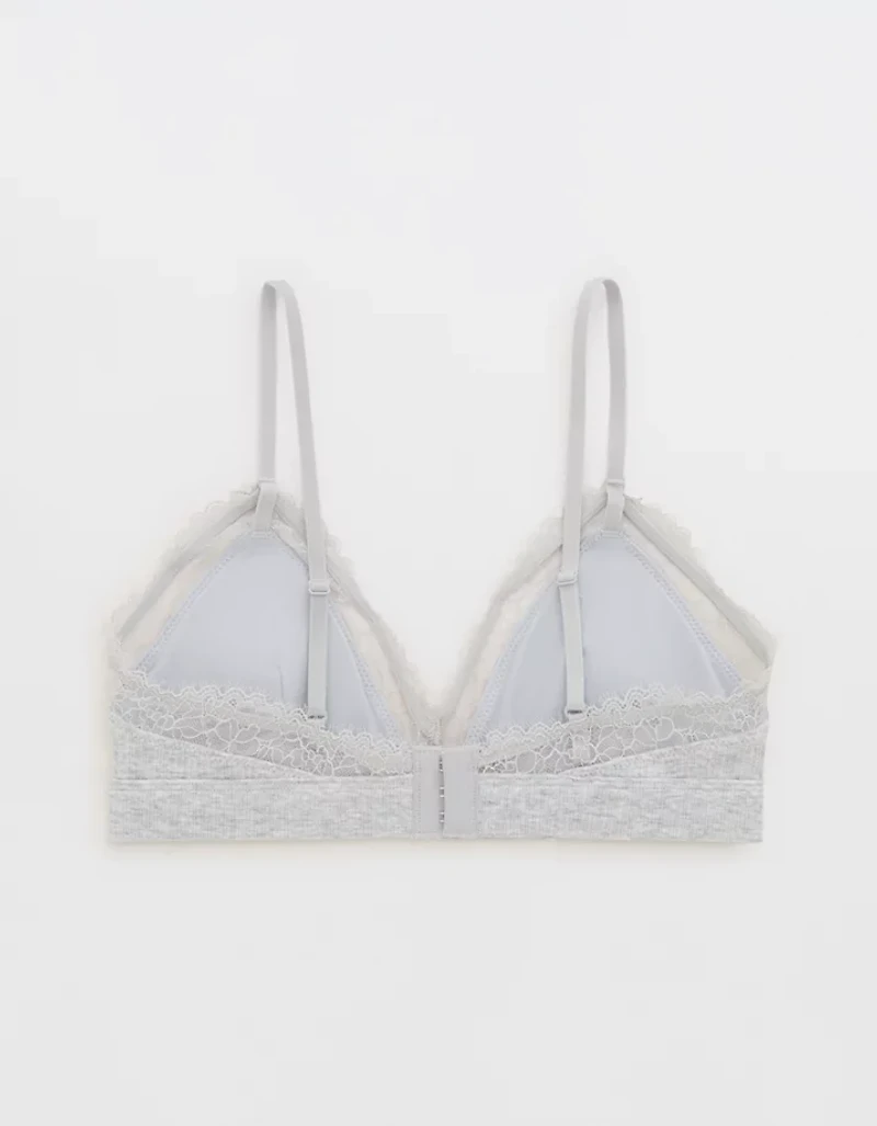 Superchill Cotton Rib Triangle Bralette