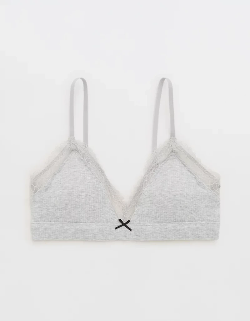 Superchill Cotton Rib Triangle Bralette