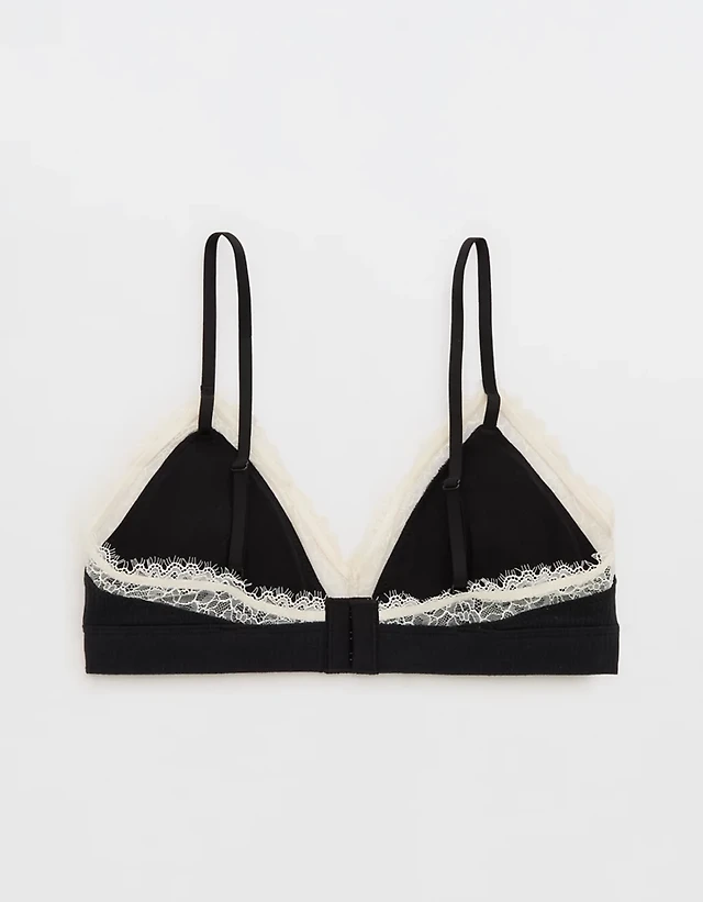 Superchill Cotton Rib Padded Triangle Bralette