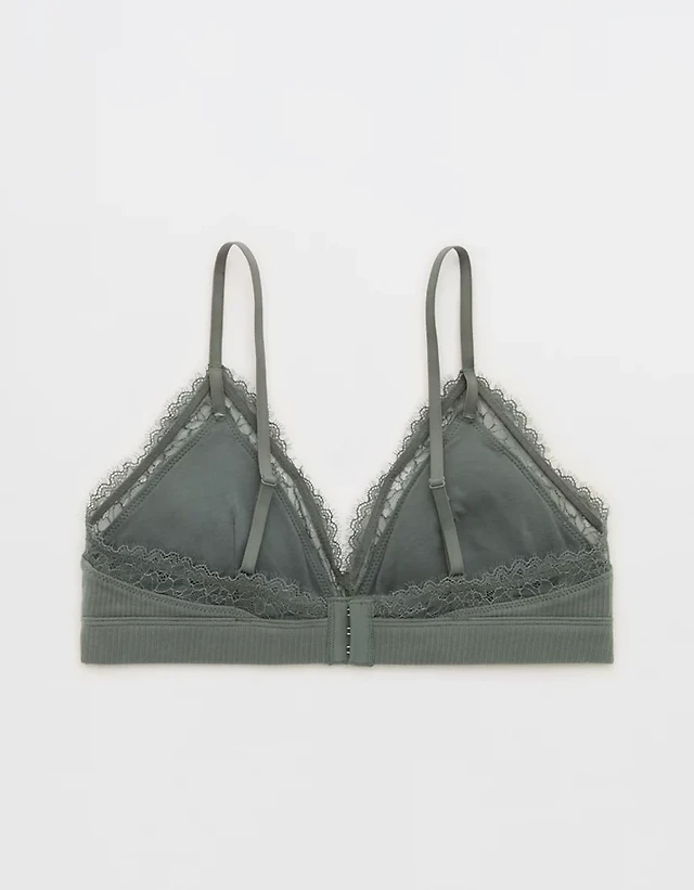 Superchill Cotton Rib Padded Triangle Bralette