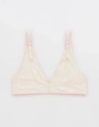 OVERSLEPT by Aerie Cotton Plunge Bralette