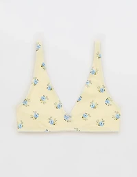 OVERSLEPT by Aerie Cotton Plunge Bralette
