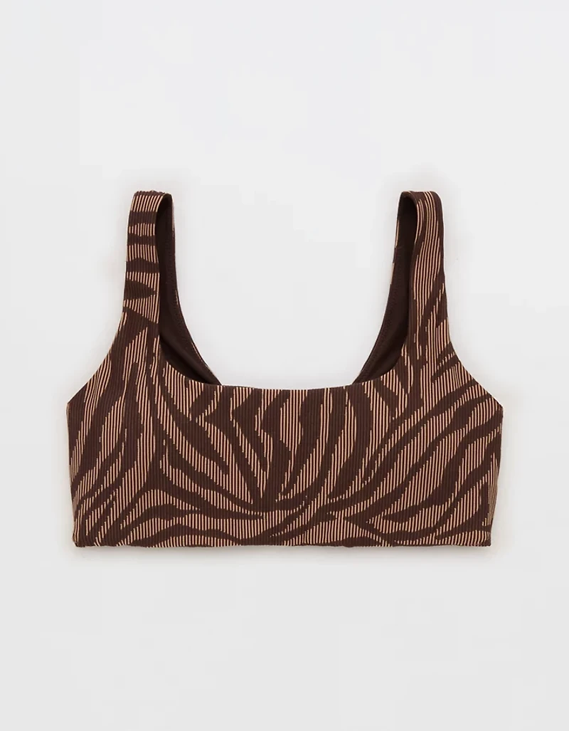 OFFLINE By Aerie Stripe Rib Classic Sports Bra