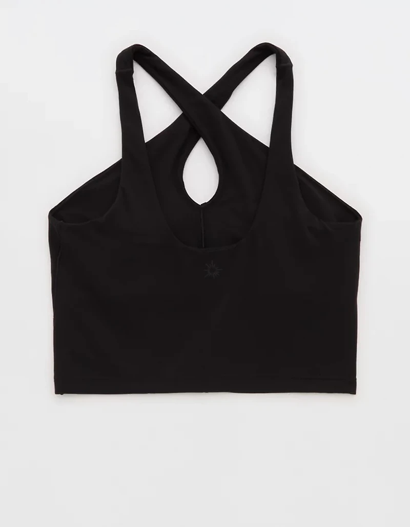 OFFLINE By Aerie Real Me XTRA Criss Cross High Neck Sports Bra