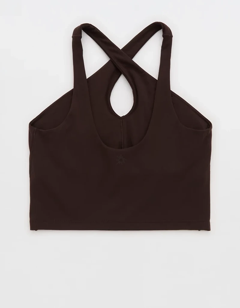 OFFLINE By Aerie Real Me XTRA Criss Cross High Neck Sports Bra