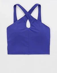 OFFLINE By Aerie Real Me XTRA Criss Cross High Neck Sports Bra