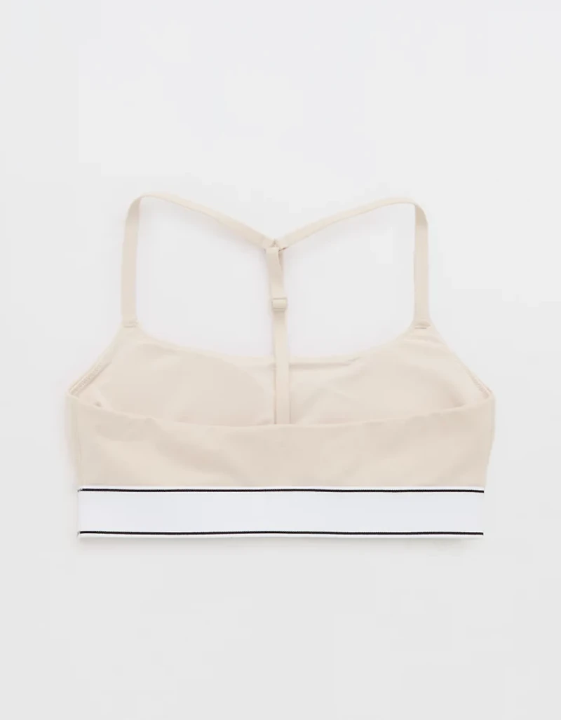 OFFLINE By Aerie The Hugger Logo Elastic Sports Bra