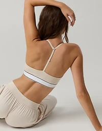 OFFLINE By Aerie The Hugger Logo Elastic Sports Bra